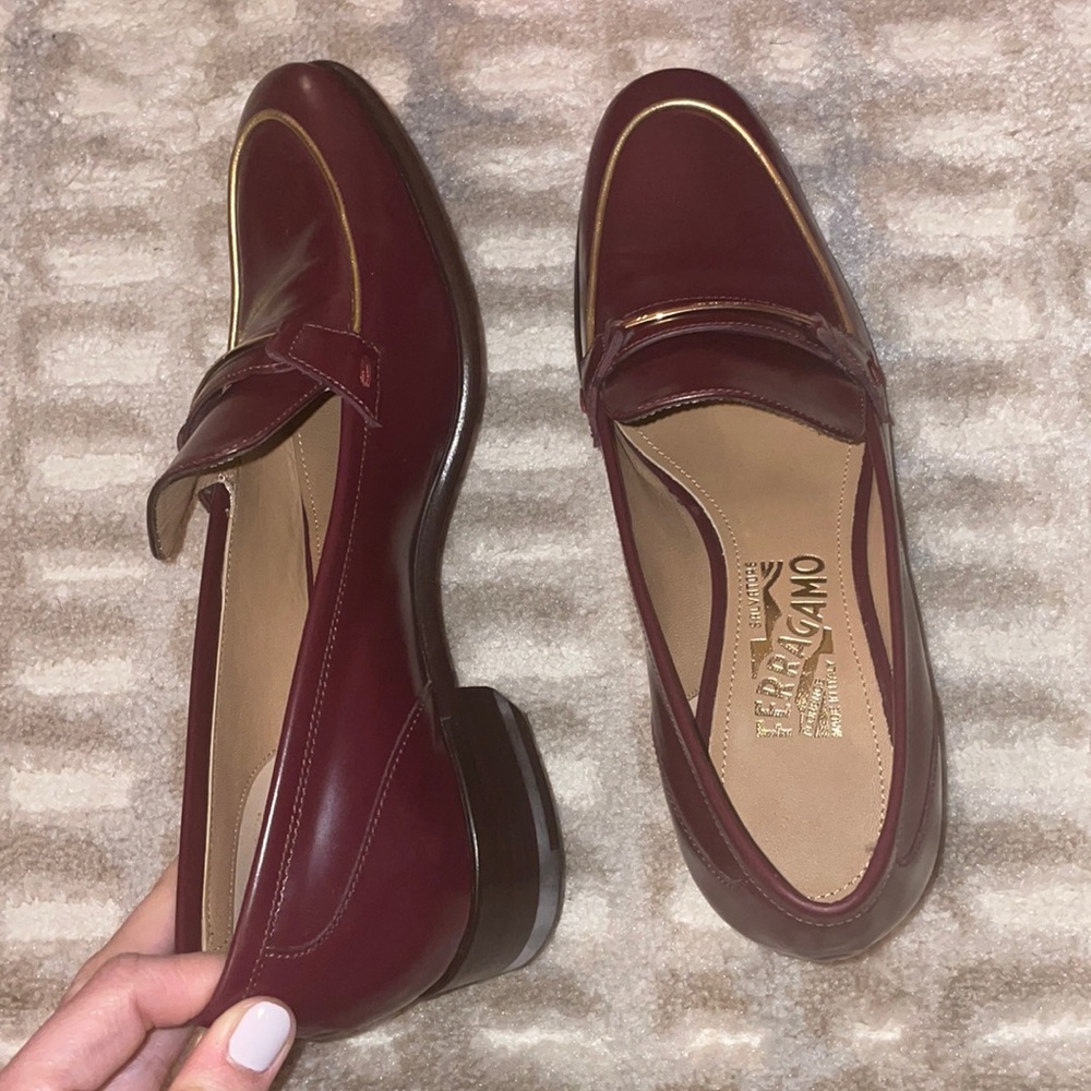 Salvatore Ferragamo Women’s Reed Leather Loafers